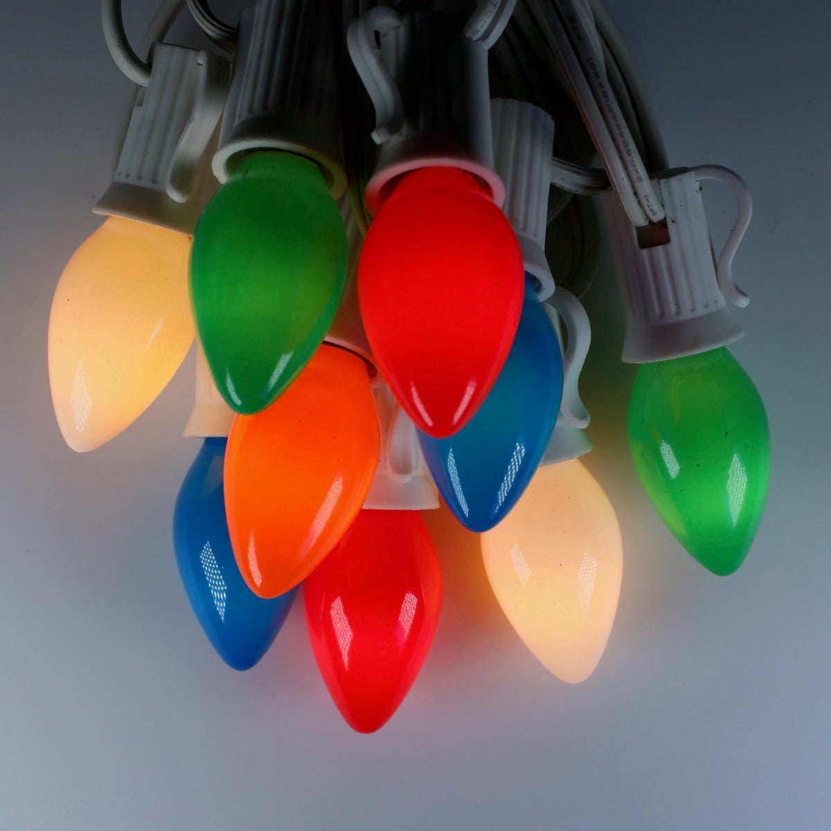 colored christmas light bulbs