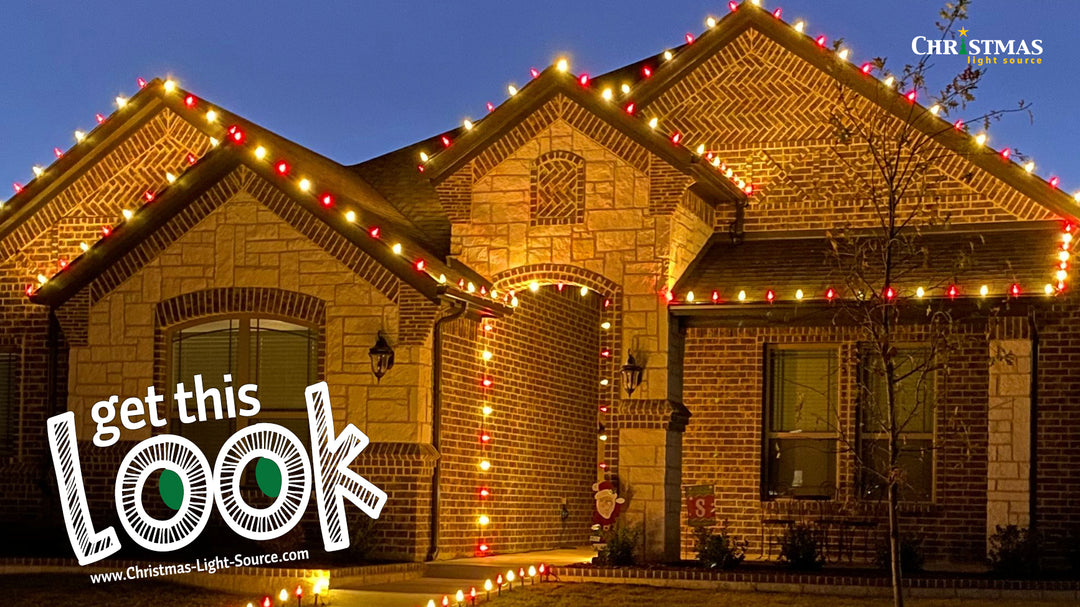 Red and White Christmas Lights