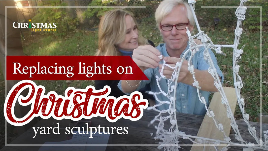 Video: Replacing Lights on Christmas Yard Sculptures