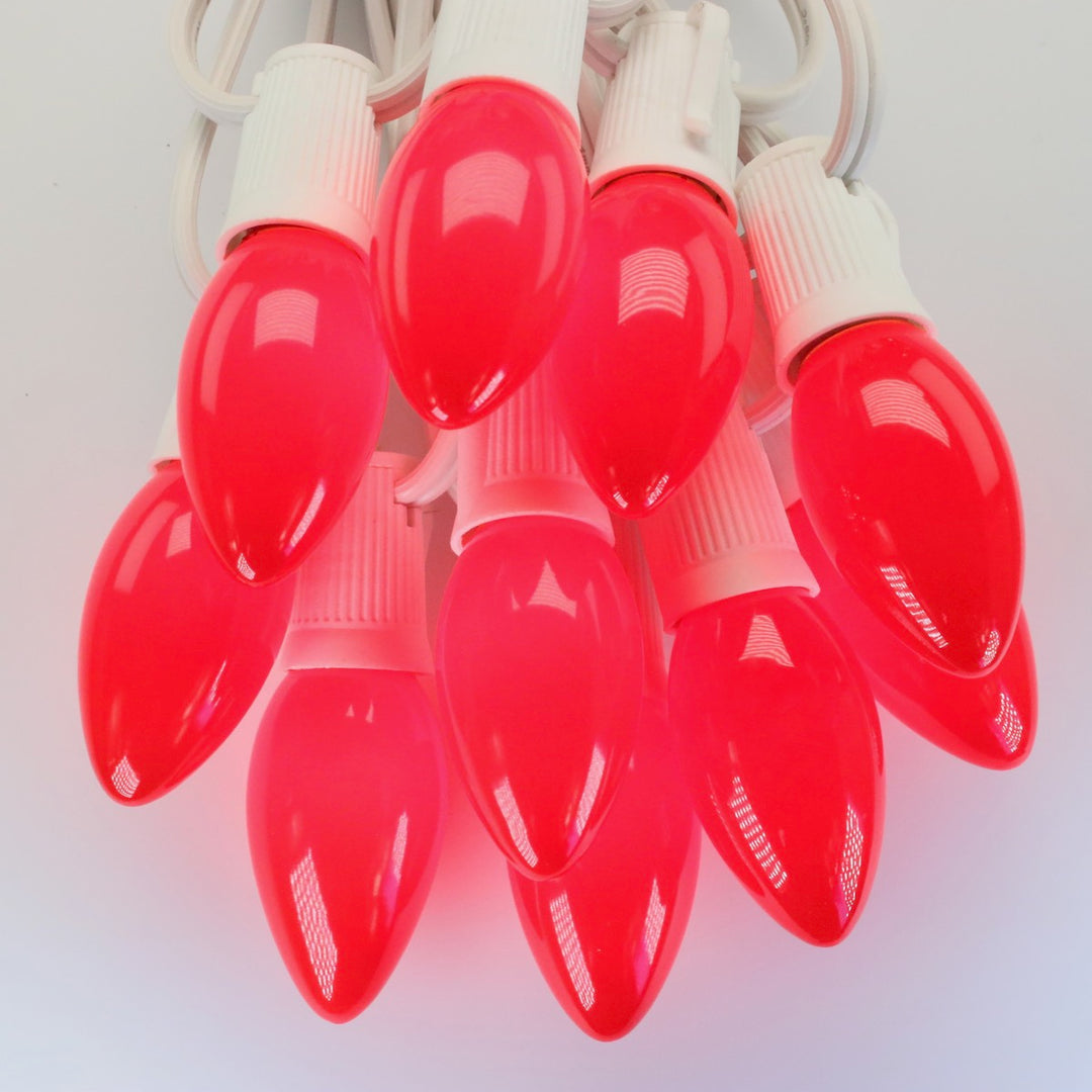 Red Glass Christmas Bulbs