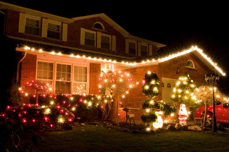 Christmas lights store big bulbs