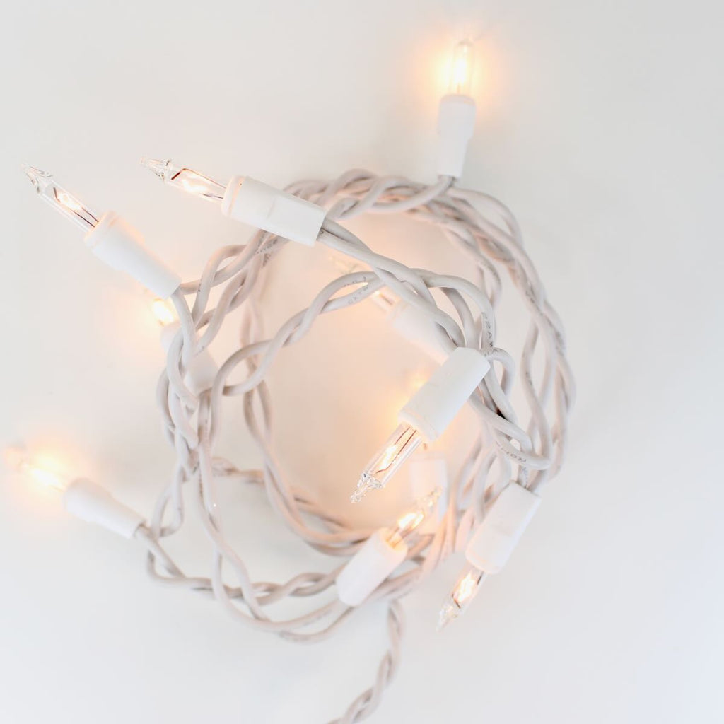 Clear White Wire String Lights