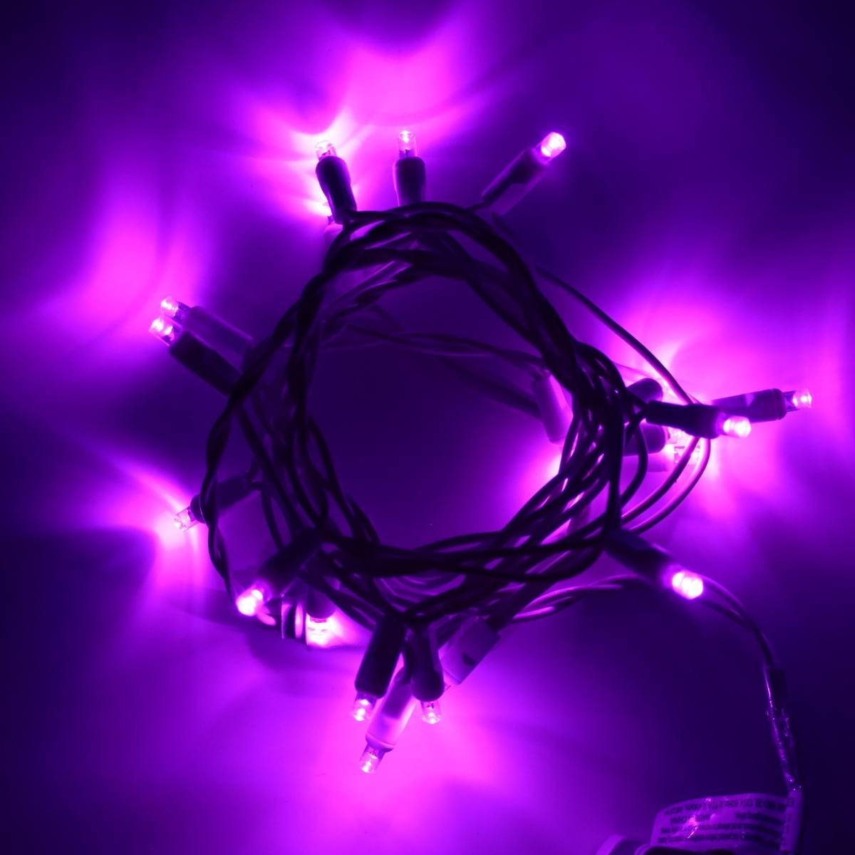 20 light Purple LED Craft Lights White Wire Christmas Light Source