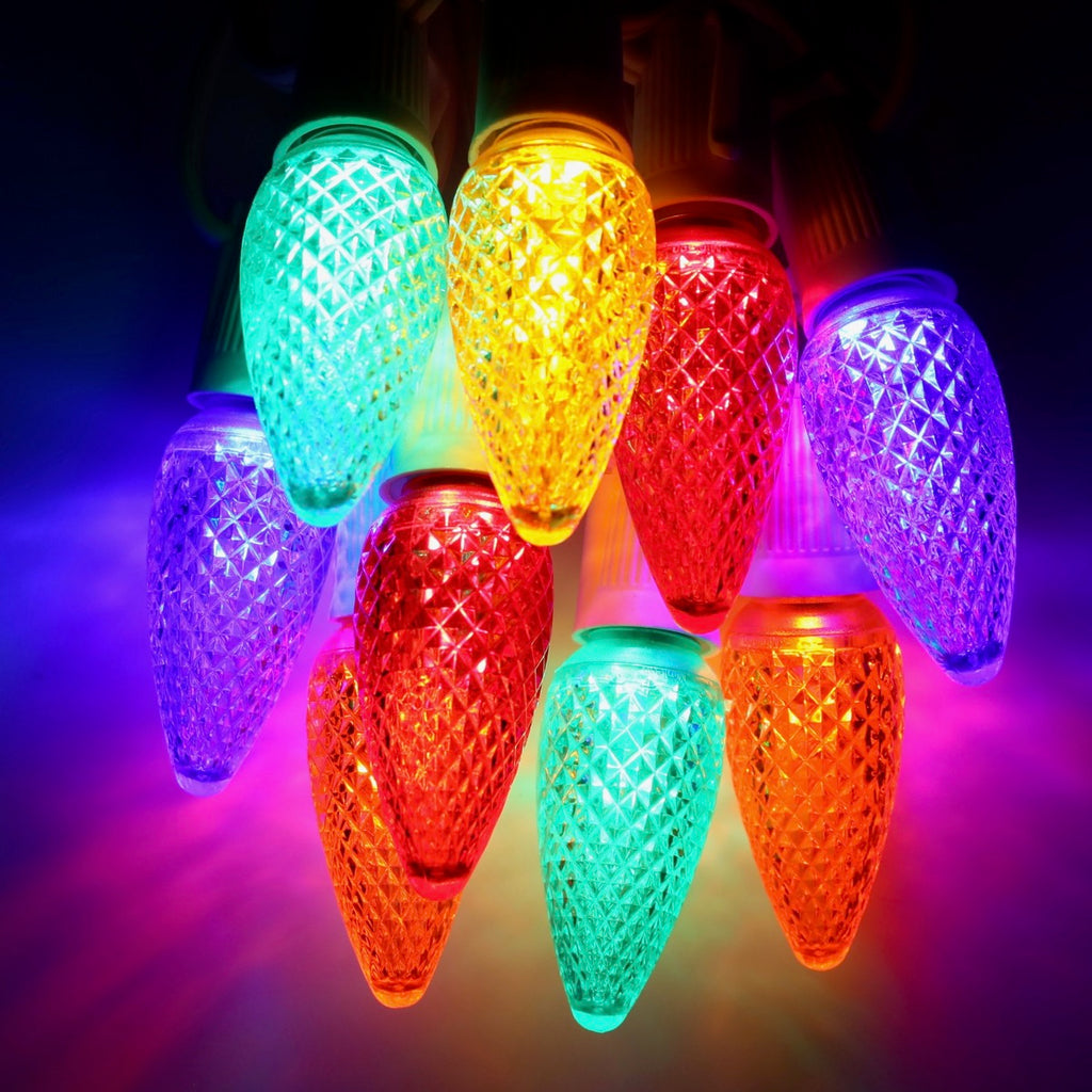 C9 Twinkle Transparent Light Bulbs 6