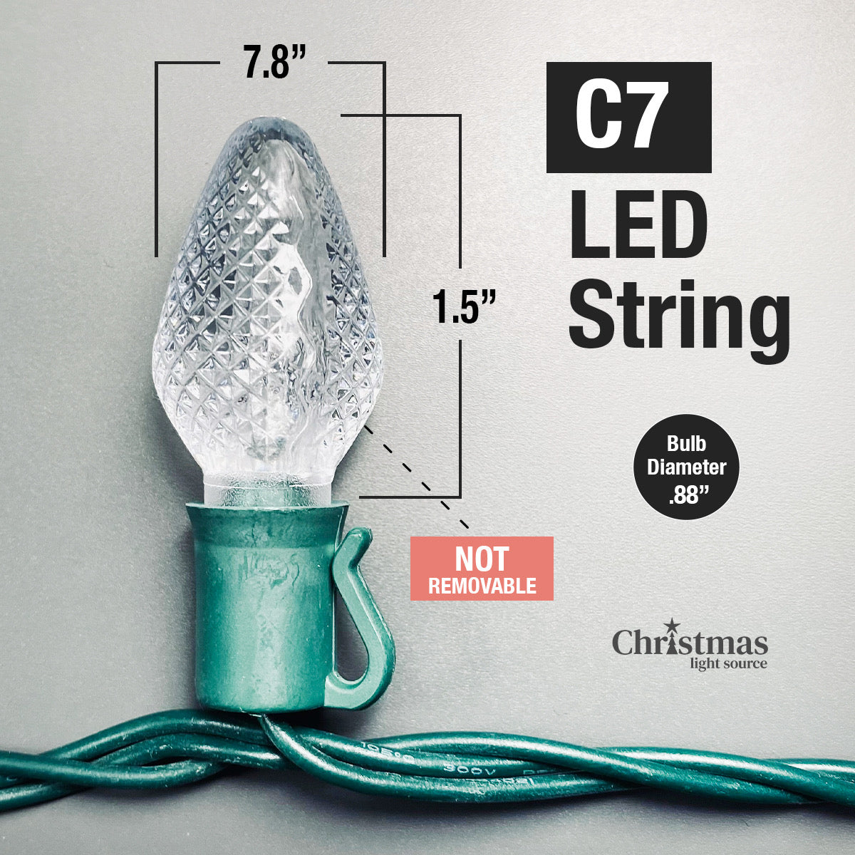 Green c7 led on sale christmas lights