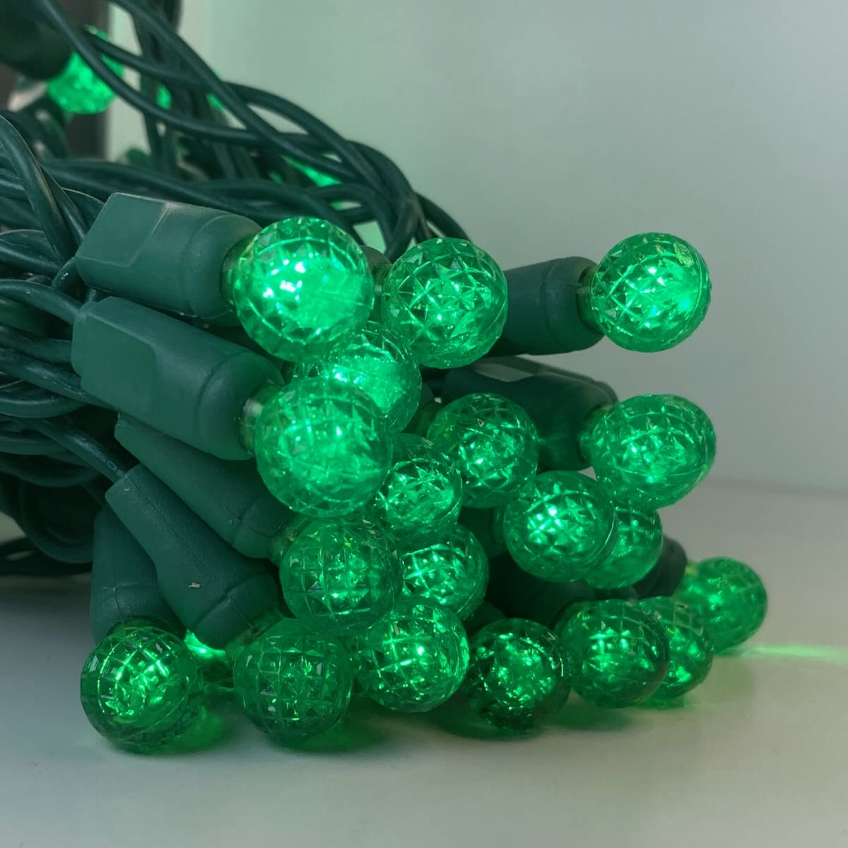 50-light G12 Green LED Christmas Lights, 4