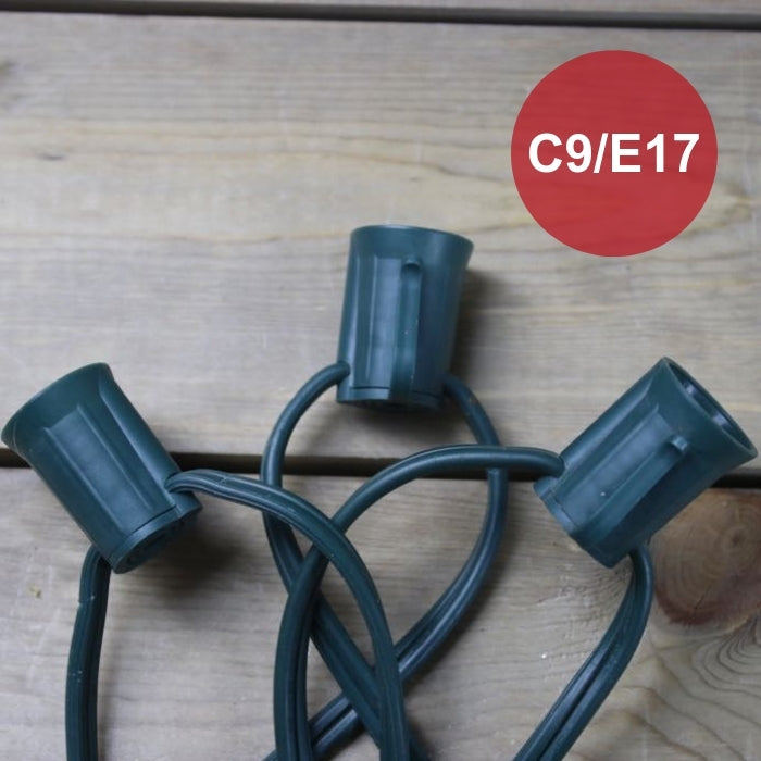 Seasonal Source - C9-1000-12-G - C9 Light Spool, 1000' Length, 12 Spacing, Green Wire
