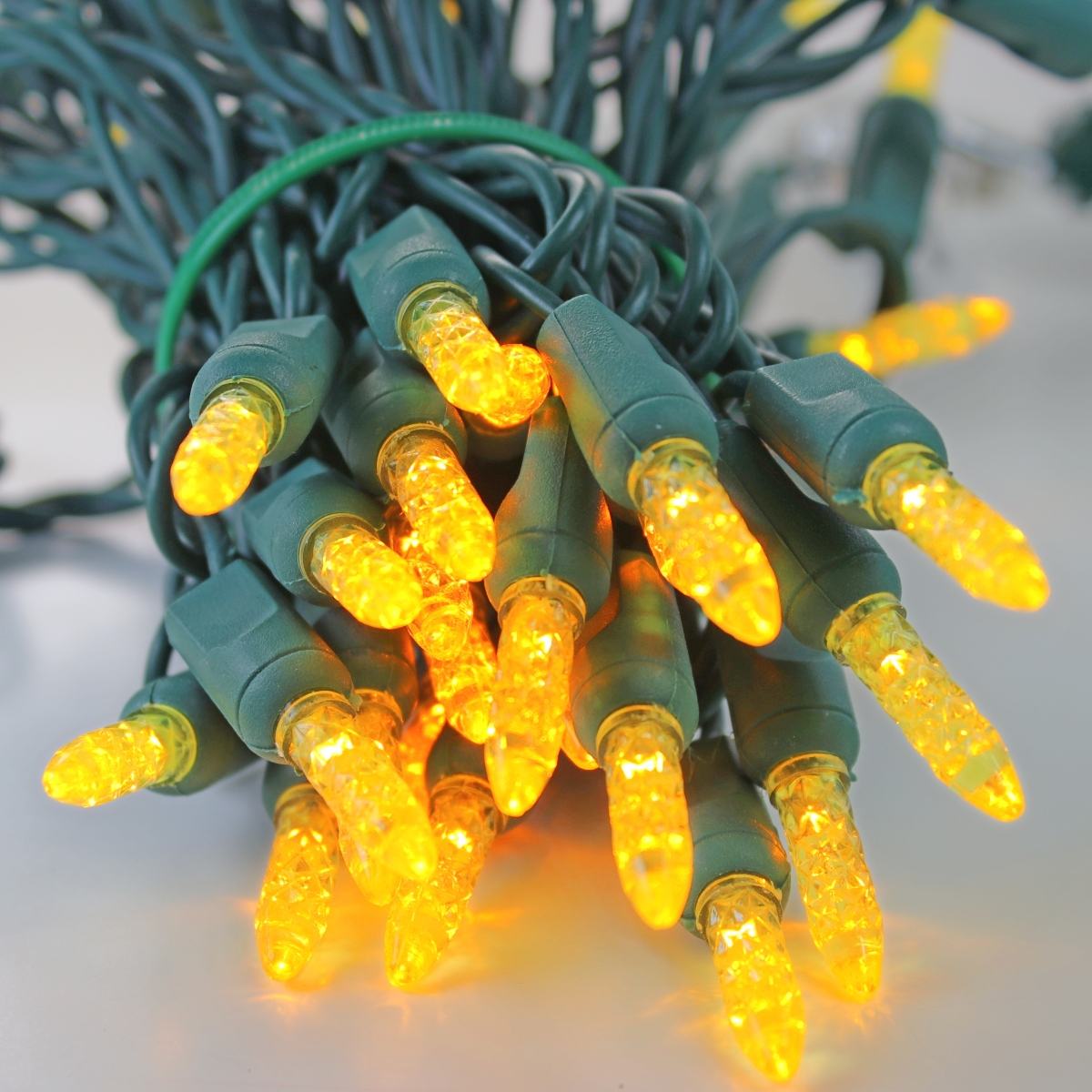 50 light M5 Yellow LED Christmas Lights 4