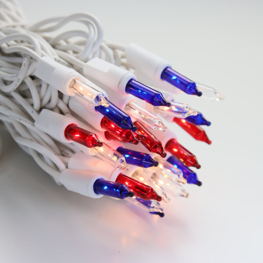 50-bulb Red White Blue Mini Lights, 4